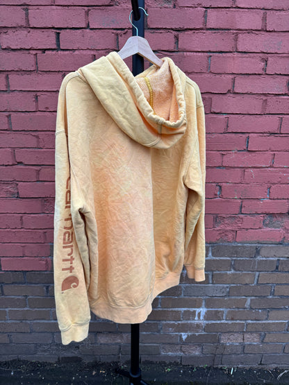 Y2K Carhartt WIP Yellow Hoodie - XL