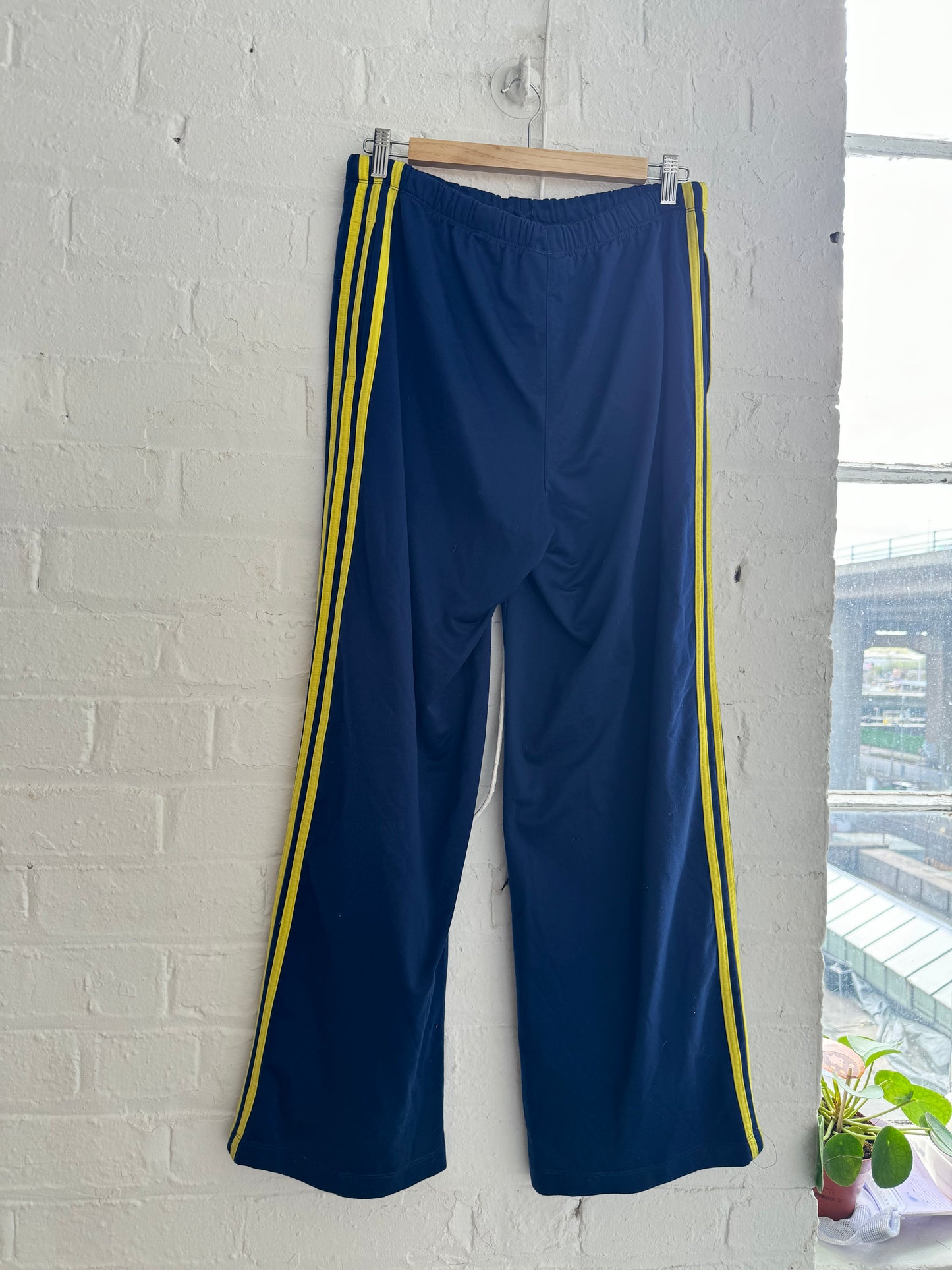 Vintage 90s Adidas track pants - blue & yellow