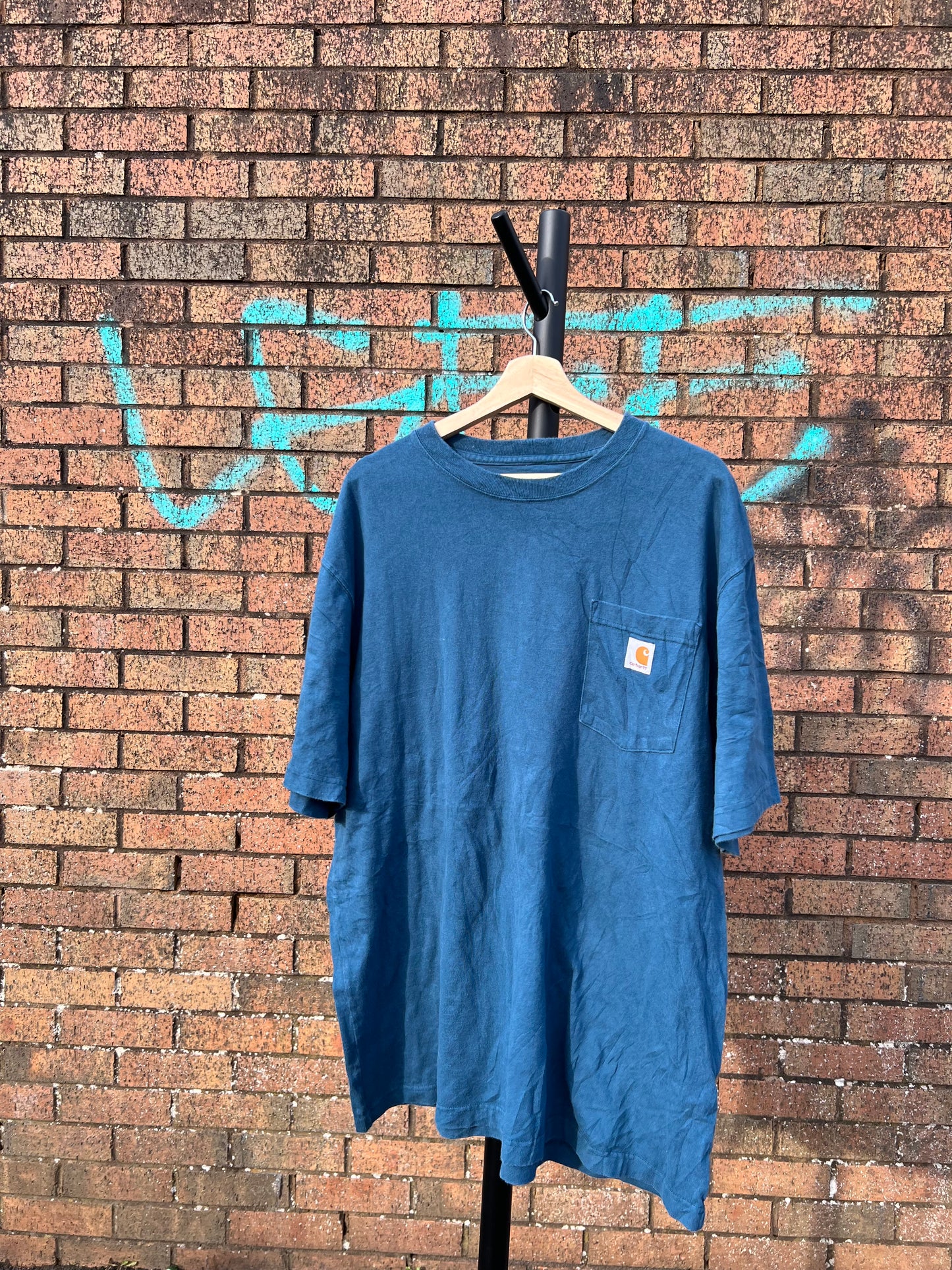 Vintage Carhartt Pocket T-Shirt in blue