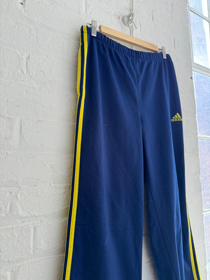 Vintage 90s Adidas track pants - blue & yellow