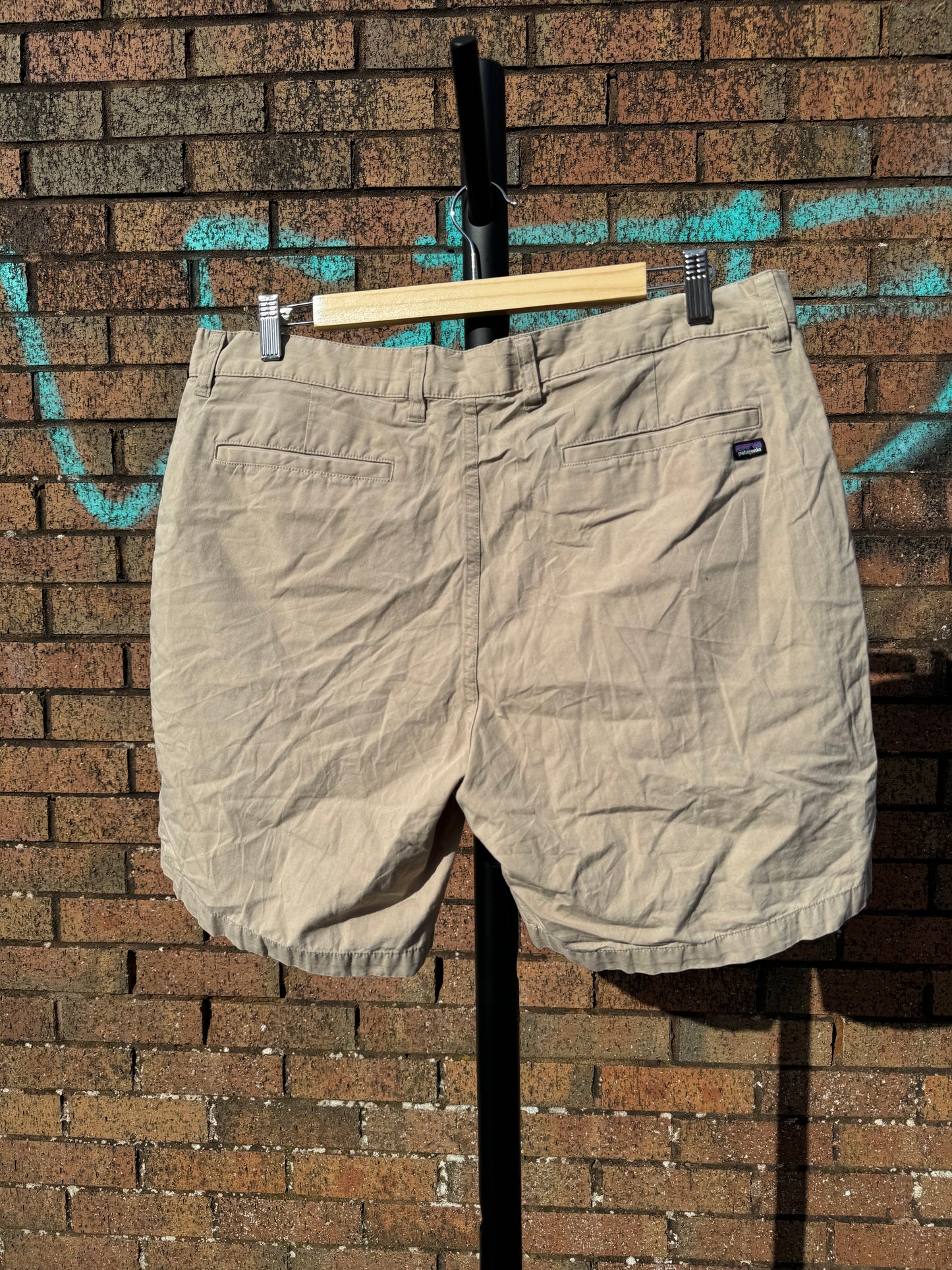 Vintage Patagonia Worn Wear Beige Shorts - 36”