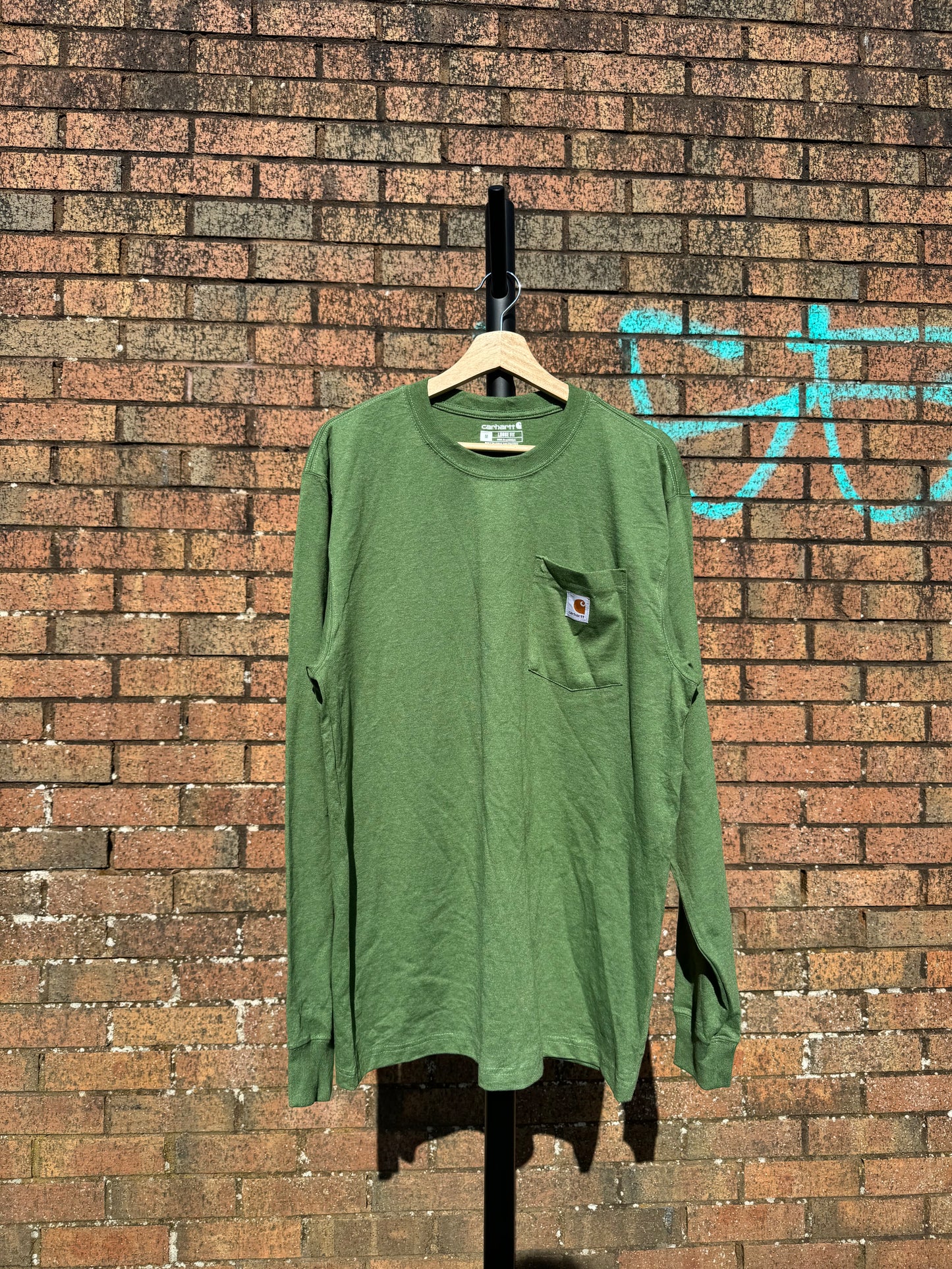 Vintage Carhartt Green Long Sleeve - Medium