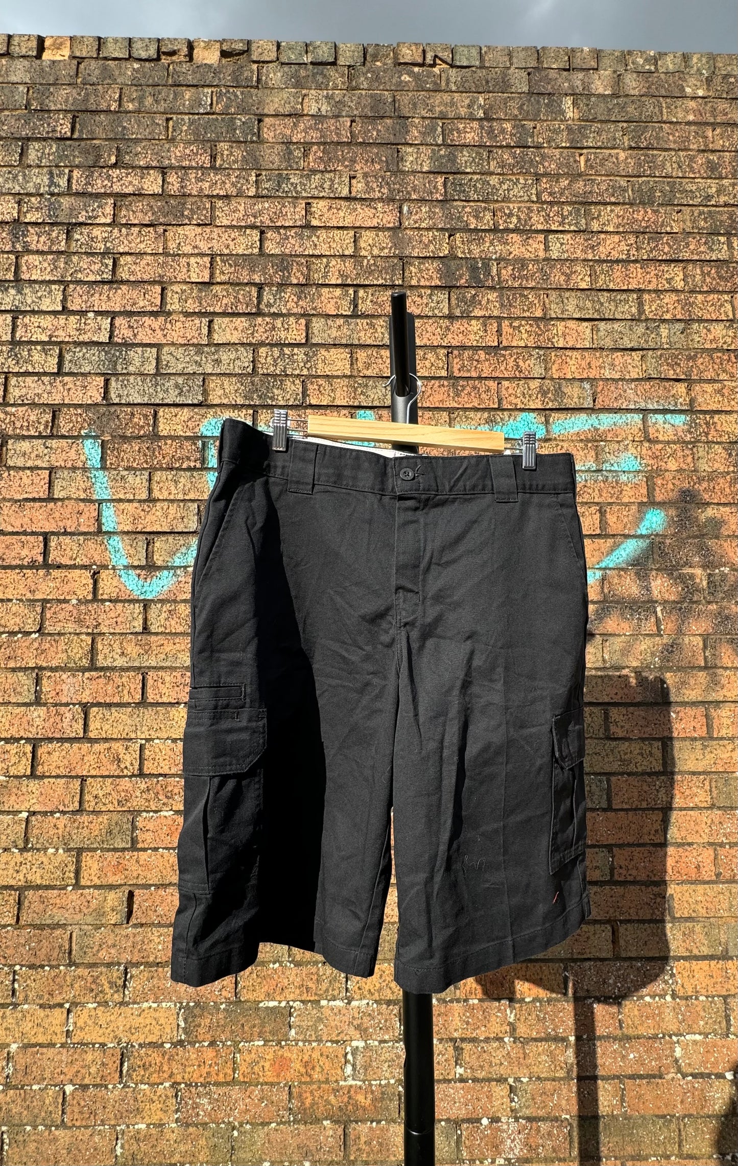 Vintage Black Dickies Flex Shorts - 36”