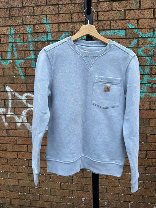 Vintage Blue Carhartt Sweatshirt - XS