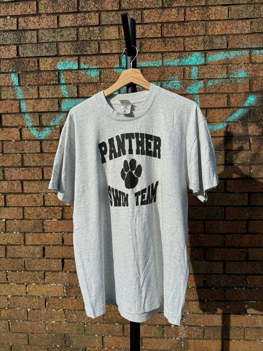 Vintage 90's Panther Swim Team T-Shirt - Large