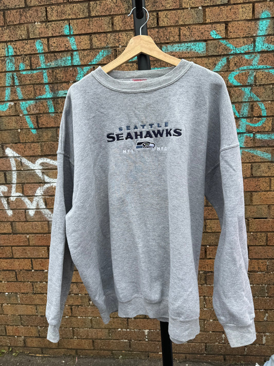 Vintage NFL Seattle Hawks Sweatshirt - XL