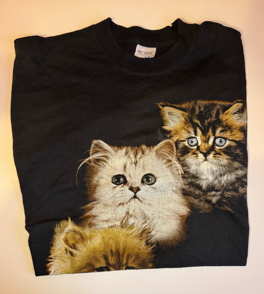 Vintage 90's Kitten T-Shirt - Large