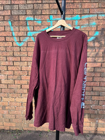 Vintage Carhartt Long Sleeve in burgundy