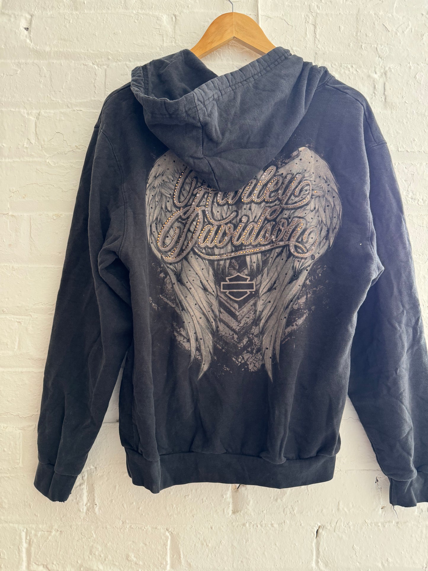 Vintage Harley Davidson Hoodie - Medium