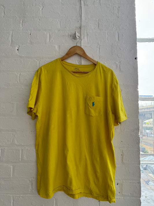 Vintage Yellow Ralph Lauren t shirt - XL