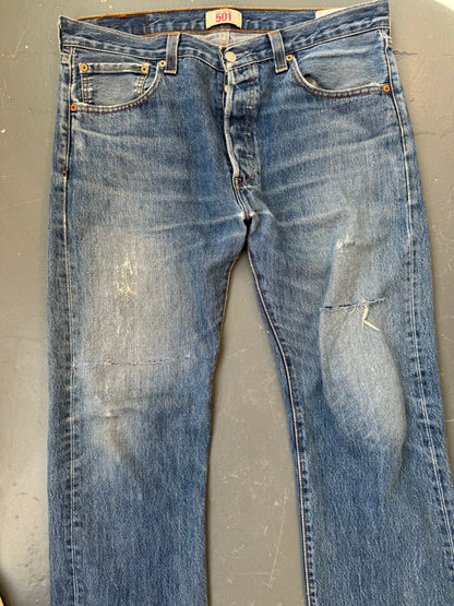 Vintage Levis blue 501 jeans - 36”