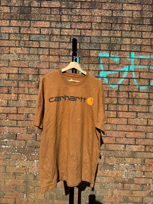 Vintage Carhartt Logo T-Shirt - Large